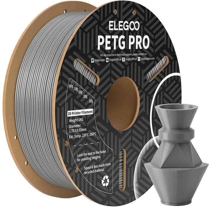 ELEGOO PETG Pro filamentas (pilkas)