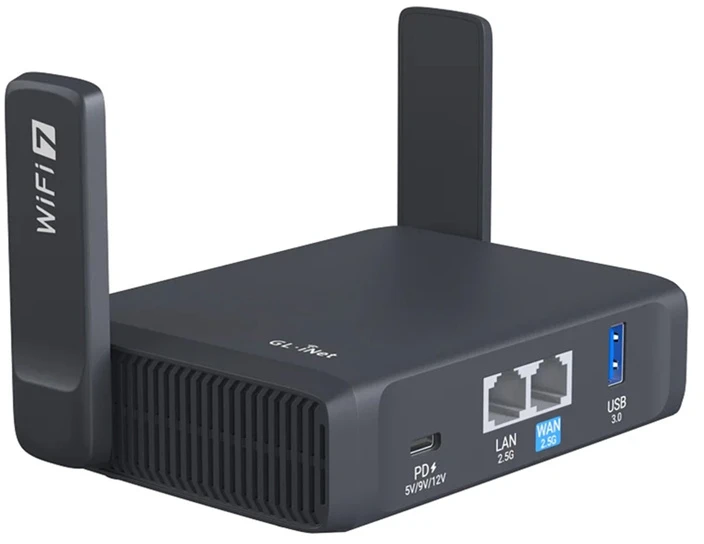 Belaidis Maršrutizatorius - GL.iNet Slate 7 Wi‑Fi 7 2.5G