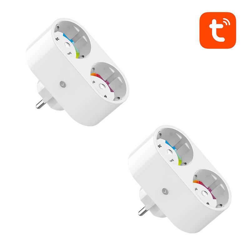 Gosund Nitebird Dvigubas išmanusis kištukas WiFi Gosund SP211 3500W Tuya 2vnt