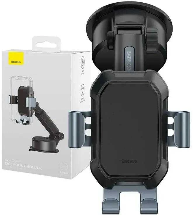 Gravity automobilinis laikiklis Baseus Tank telefonui su siurbtuku - Juodas