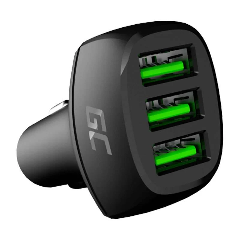 Green Cell Žalias Cell GREENCELL PowerRide 54W 3xUSB 18W automobilinis įkroviklis Ultra Charge