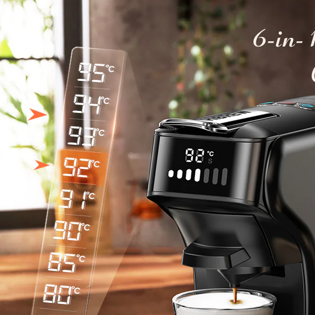 HiBREW 6in1 kapsulinis kavos aparatas H1B, baltos spalvos