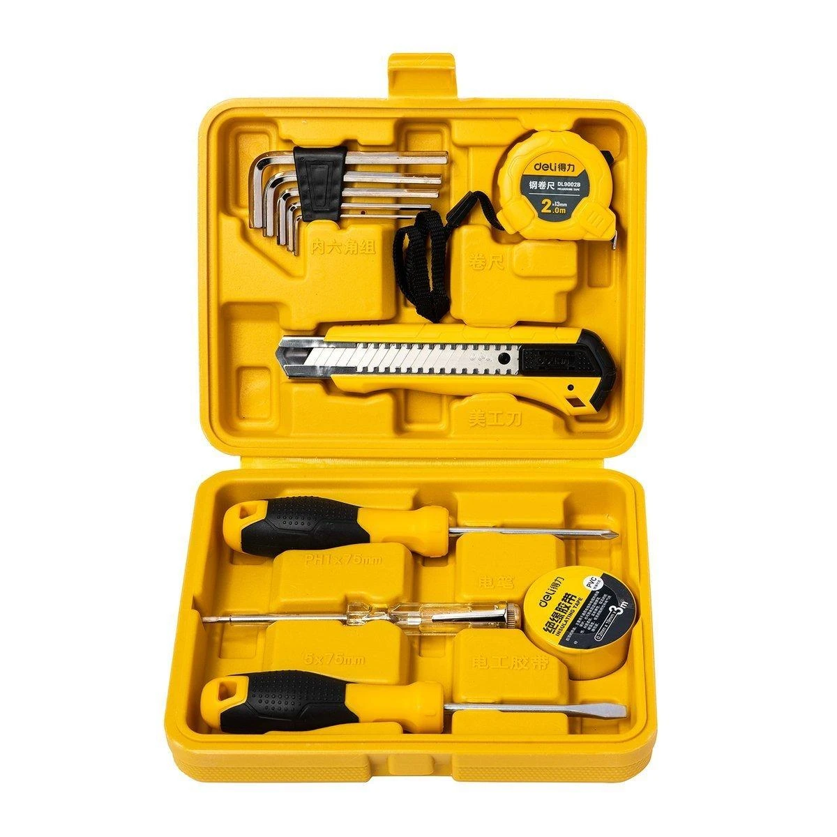Profesionalus įrankių rinkinys Deli Tools EDL10011J - 11 vnt