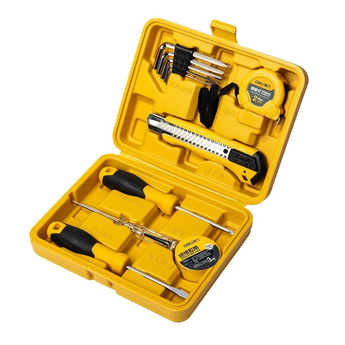 Profesionalus įrankių rinkinys Deli Tools EDL10011J - 11 vnt