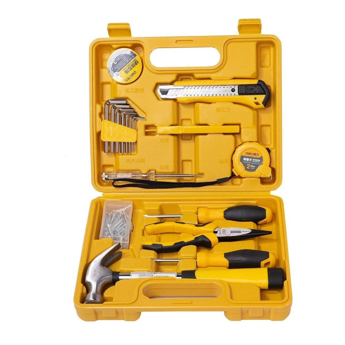 Profesionalus įrankių rinkinys Deli Tools EDL1018J - 18 vnt