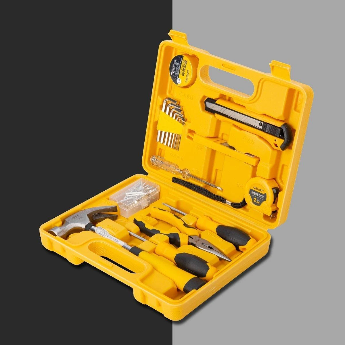 Profesionalus įrankių rinkinys Deli Tools EDL1018J - 18 vnt