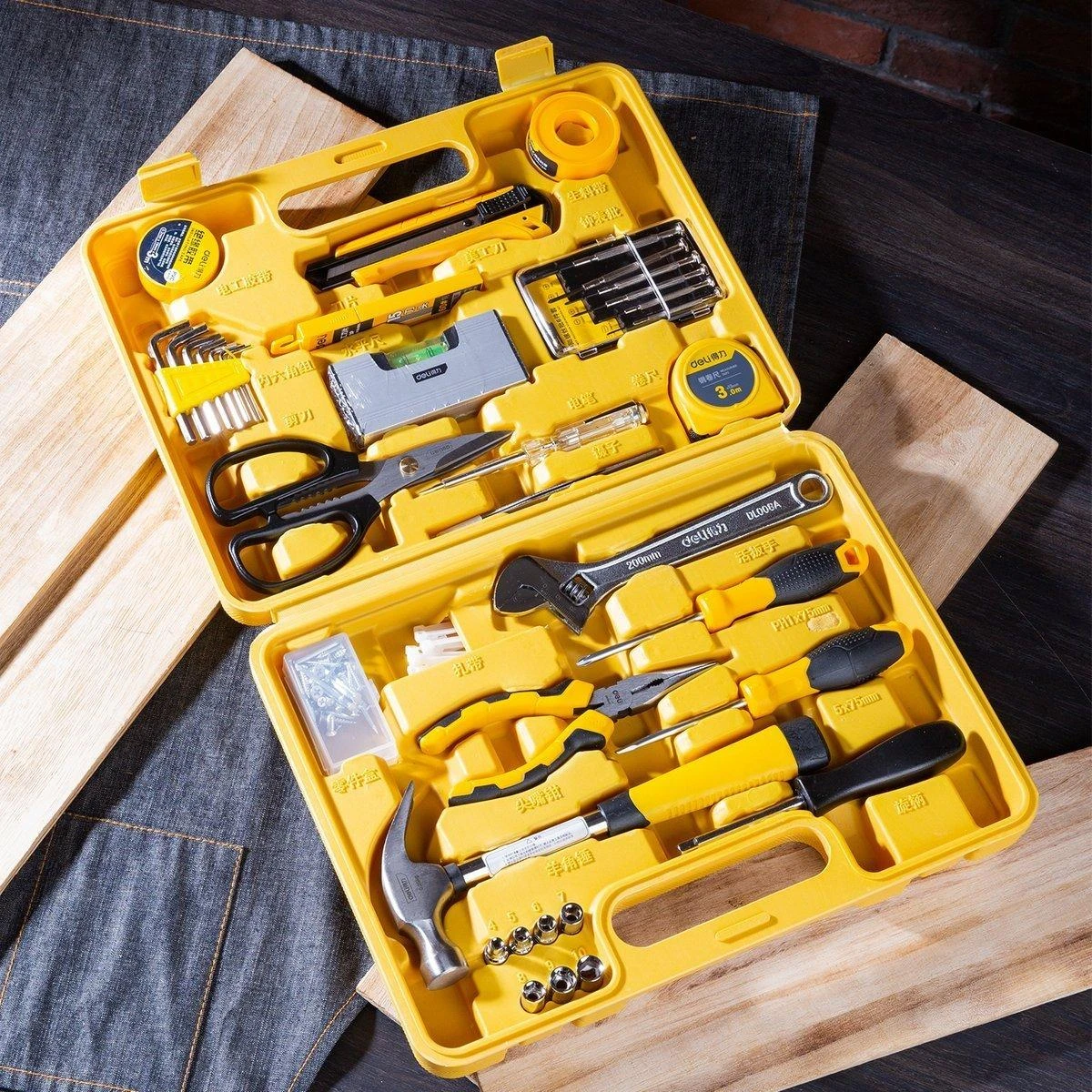Profesionalus įrankių rinkinys Deli Tools EDL1038J - 38 vnt