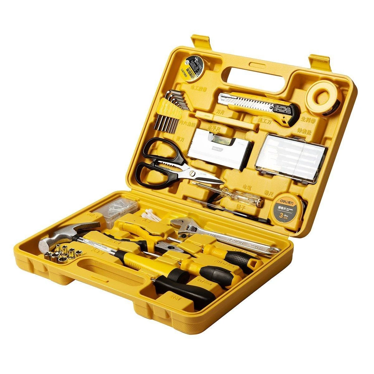Profesionalus įrankių rinkinys Deli Tools EDL1038J - 38 vnt