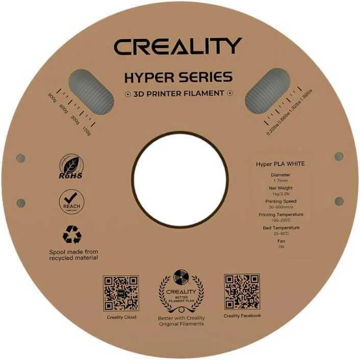 Creality Hyper PLA - 1.75mm - 1kg - Baltas