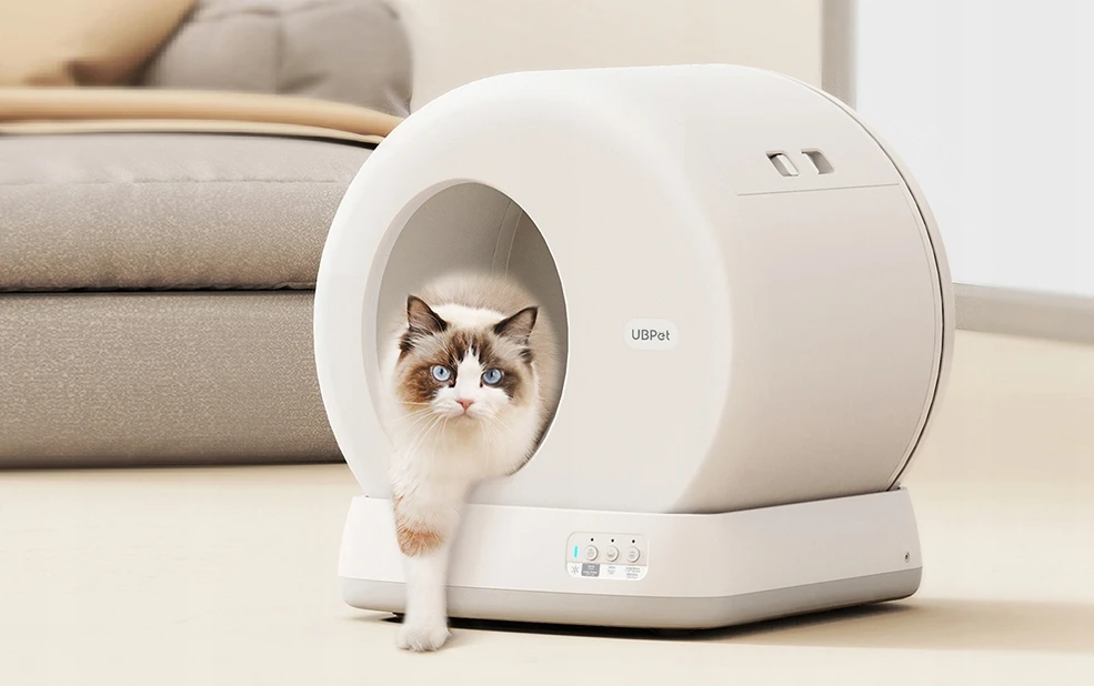 UBPet UCAT C10 automatinė dėžė su kate viduje