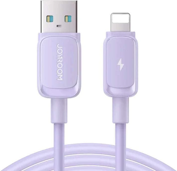USB kabelis Joyroom (S-AL012A14) lightning (2.4A) 1.2m violetinis