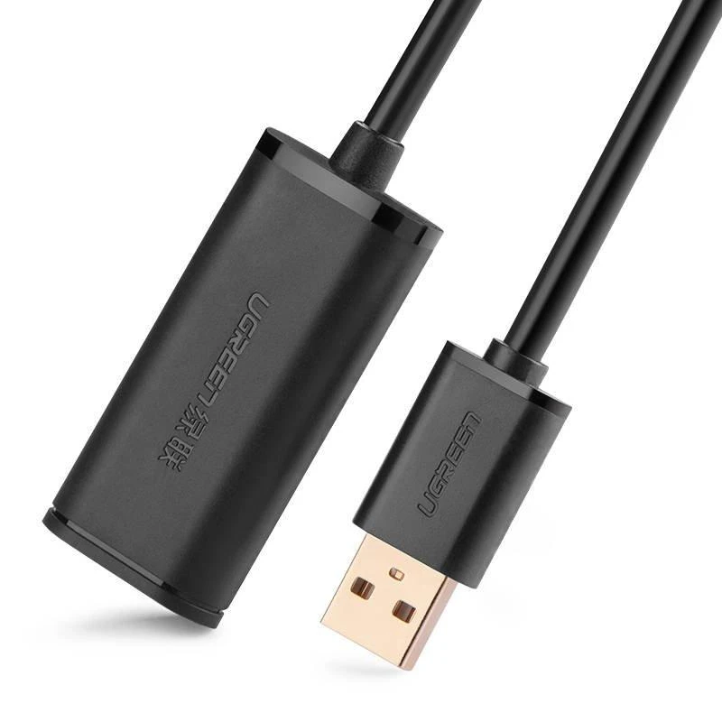 USB 2.0 UGREEN US121 laidas su signalo stiprintuvu 20m