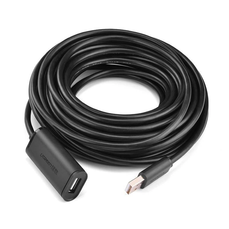 USB 2.0 UGREEN US121 laidas su signalo stiprintuvu 20m