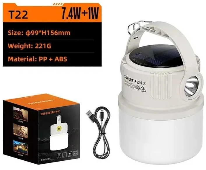 Lampka kempingowa T22 Superfire