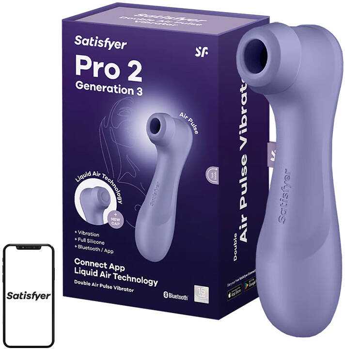 Satisfyer – Pro 2 Generation 3 App Controlled Alyvinė