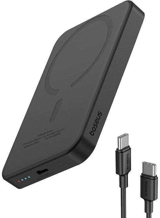 Magnetinis Mini Powerbank Baseus 5000mAh 20W (juodas)