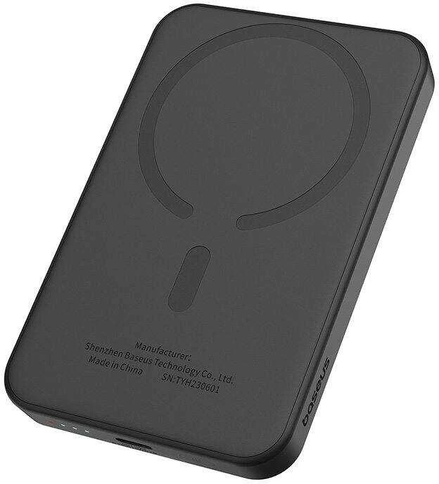 Magnetinis Mini Powerbank Baseus 5000mAh 20W (juodas)