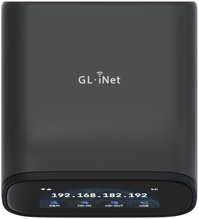 Maršrutizatorius KVM Jungiklis - GL.iNet GL-RM10 Nuotolinis KVM 4K 30 Hz Wi‑Fi 6