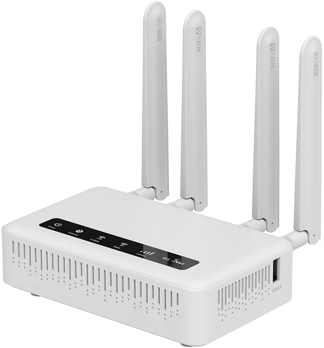 Maršrutizatorius GL.iNet GL-X2000 4G LTE CAT12 Wi‑Fi 6 Dvi SIM Kortelės