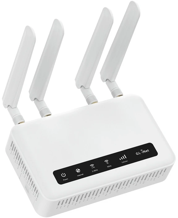 Maršrutizatorius GL.iNet GL-X2000 4G LTE CAT12 Wi‑Fi 6 Dvi SIM Kortelės