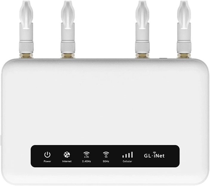 Maršrutizatorius GL.iNet GL-X2000 4G LTE CAT12 Wi‑Fi 6 Dvi SIM Kortelės