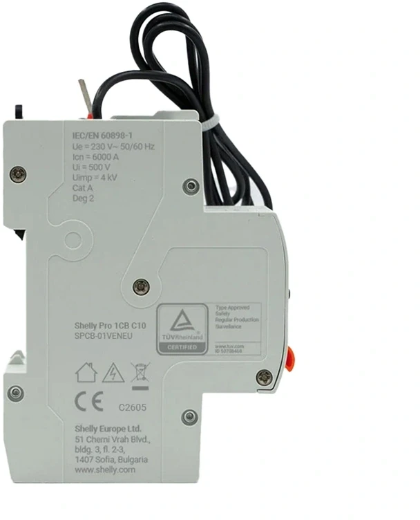 Miniature Circuit Breaker SHELLY Pro 1CB C10