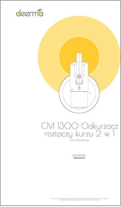 Dulkių siurblys Dulkių ir erkių siurblys su UV spinduliu Deerma CM1300