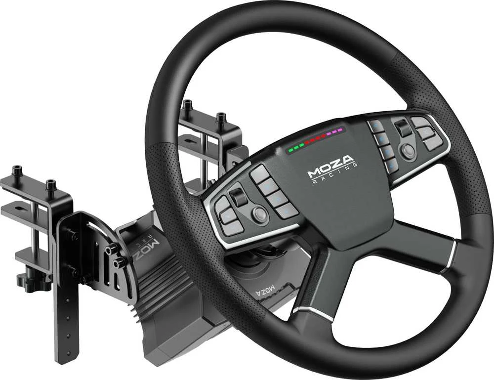 Žaidimų vairas Moza Racing RS071 Truck Driving Simulator Bundle – juodos spalvos