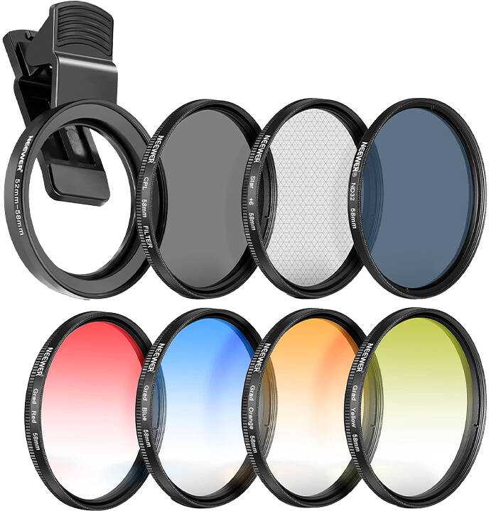 „Neewer“ 58 mm išmaniųjų telefonų filtrų rinkinys