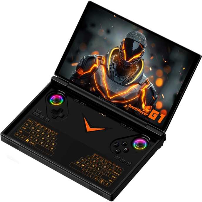 Nešiojama „Onexplayer G1“ žaidimų konsolė AMD AI370, 32 GB RAM ir 1 TB