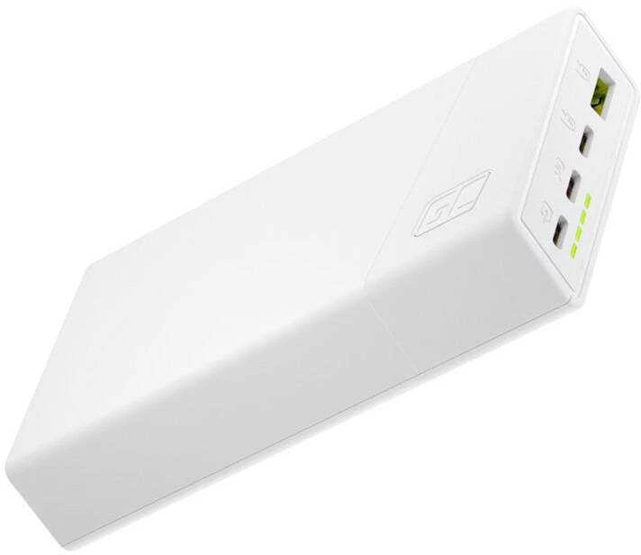 Green Cell Žalias Cell Žalias Cell Power Bank PowerPlay 20000mAh 22.5W - baltas