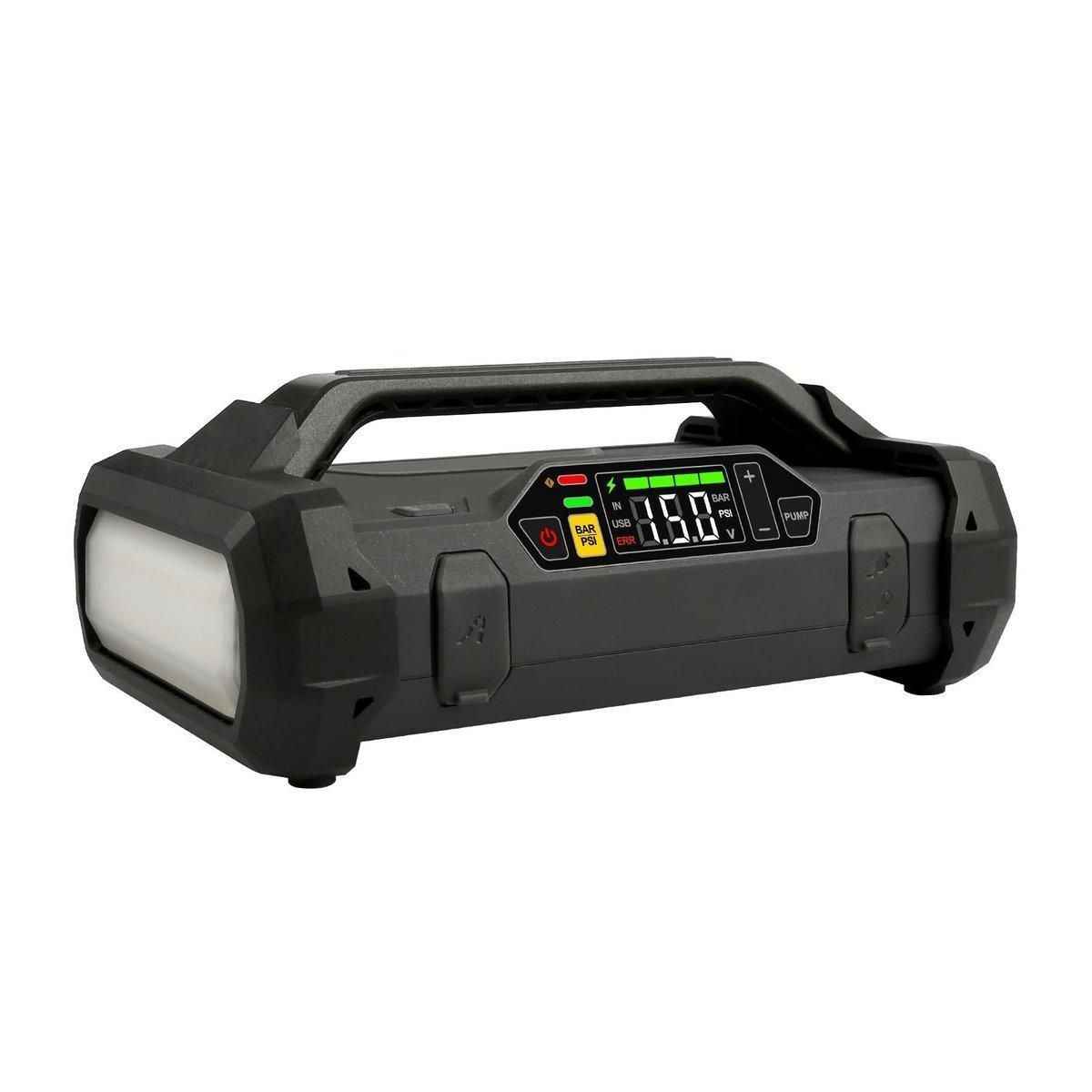 Gens Ace & Tattu Powerbank / Jump Starteris Lokithor JA301 20000mAh, 2000A su kompresoriumi 10-150 PSI