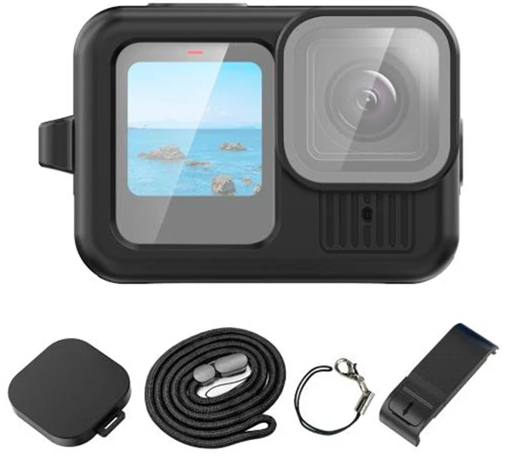 Puluz silikoninis dėklas, skirtas GoPro HERO13, juodas