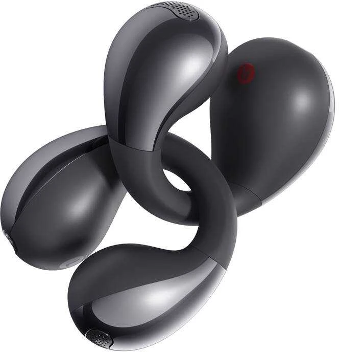 OWS QCY Crossky C30 ausinės su spaustuku IPX4 Bluetooth 5.4 - Juodas