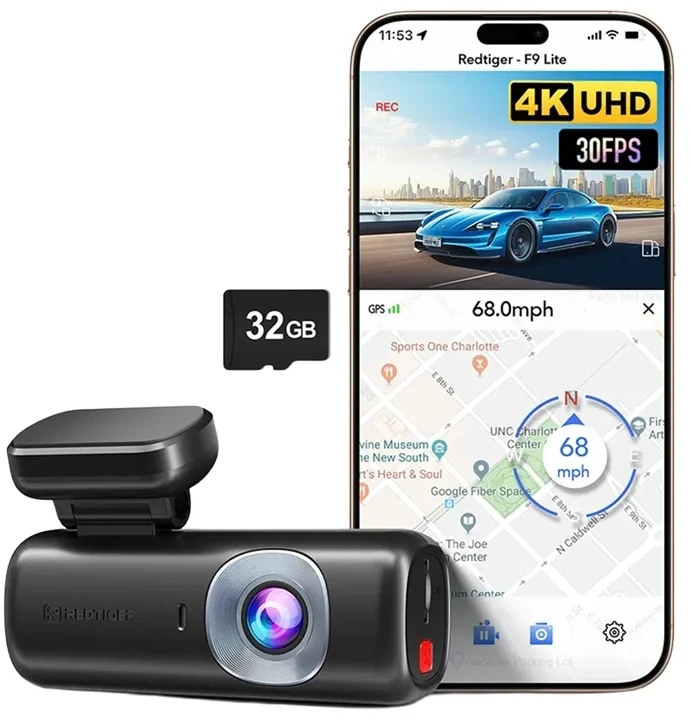 Vaizdo registratorius – REDTIGER F9 Lite 4K 32GB