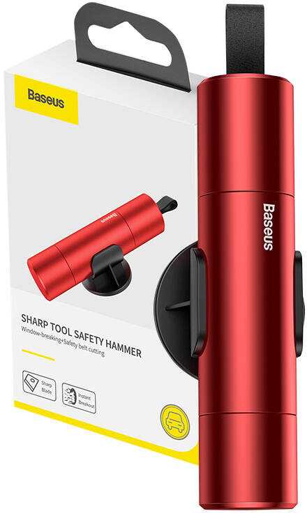 Safe Hammer Baseus Sharp Tool (raudonas)