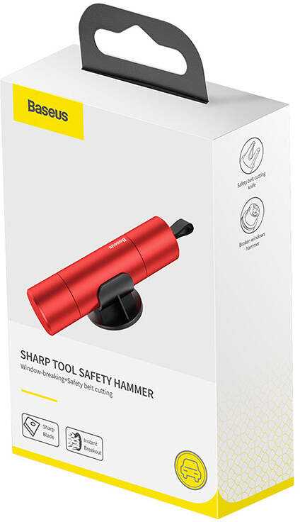 Safe Hammer Baseus Sharp Tool (raudonas)