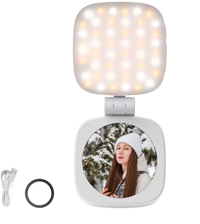 LED Lemputė - NEEWER BASICS NL48B Asmenukių Lemputė 48 LED 2 W 2 700–5 600 K 850 mAh USB-C