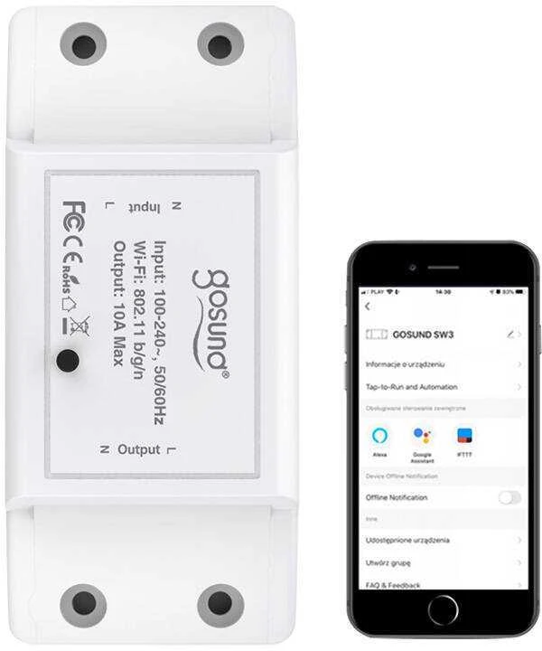 Smart Switch WiFi Gosund SW3, Tuya