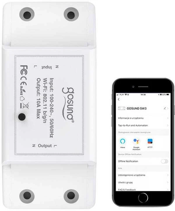 Smart Switch WiFi Gosund SW3, Tuya