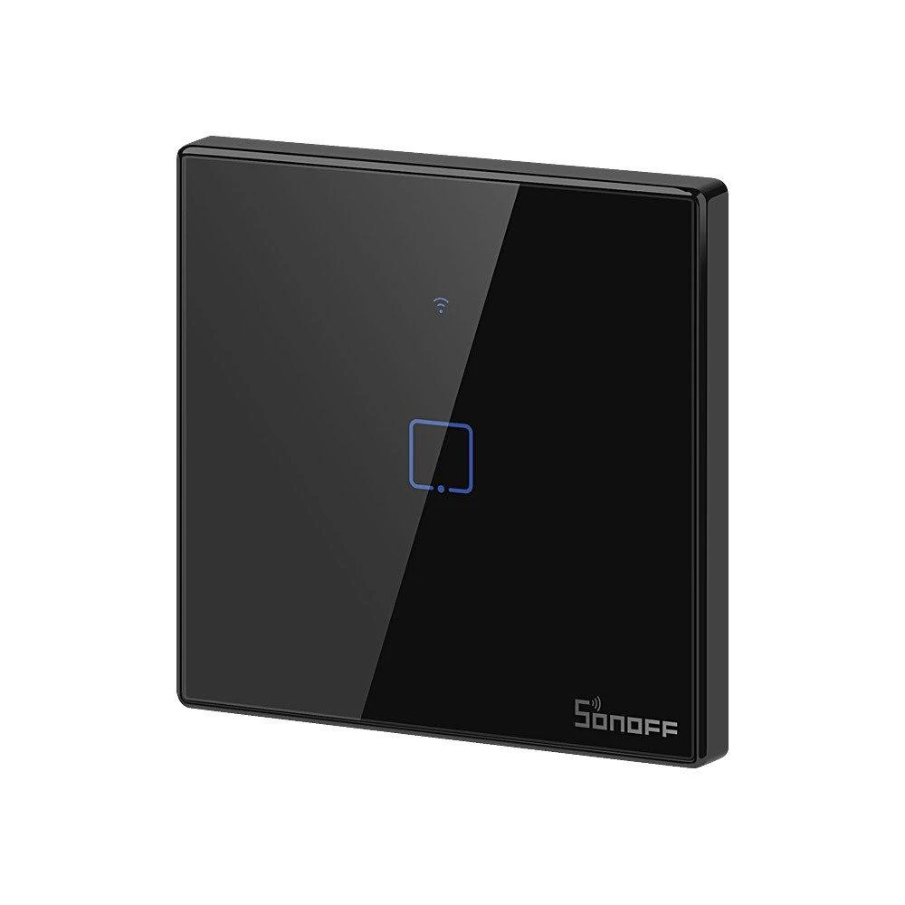 Sonoff T3EU1C-TX 1 kanalo sieninis jungiklis 230VAC juodas