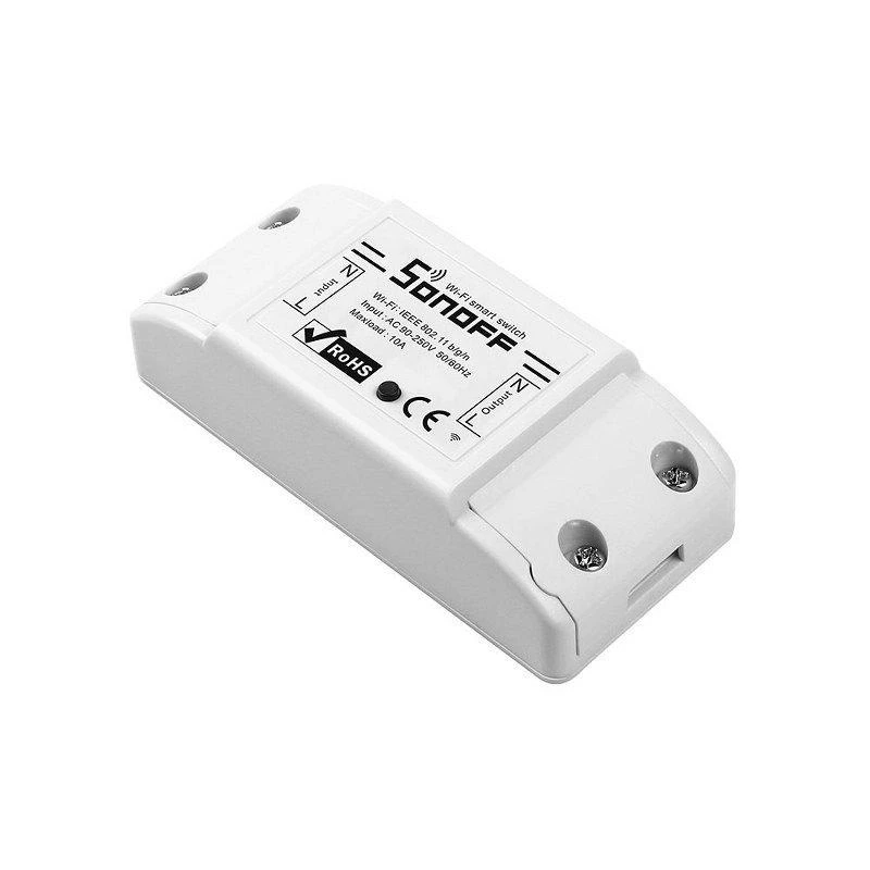 Sonoff Basic R2 1-kanalo išmani relė valdoma WiFi - 230VAC 2200W