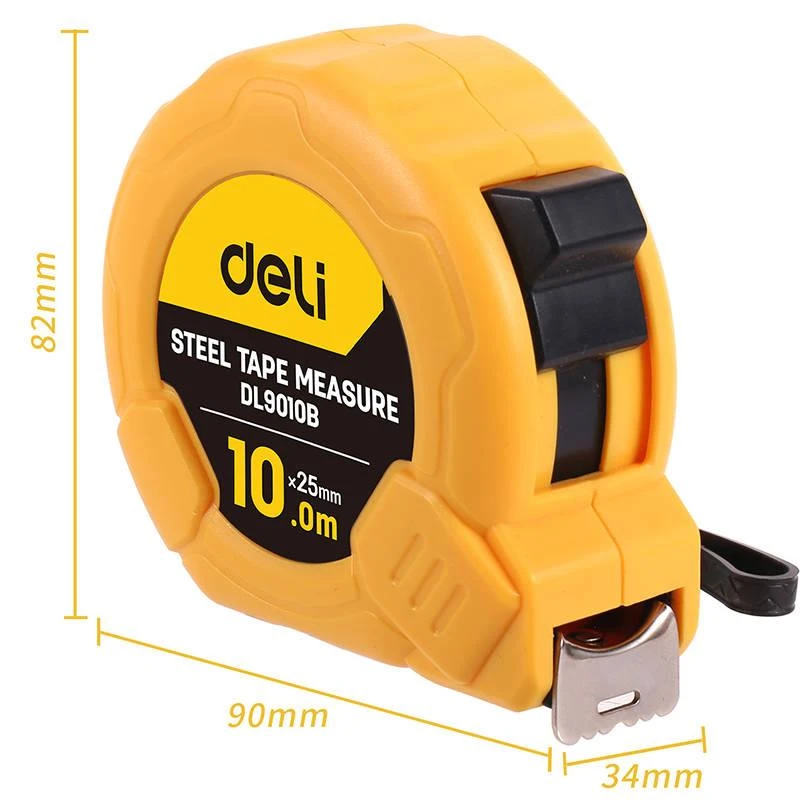 Matavimo juosta Deli Tools EDL9010B - 10m/25mm