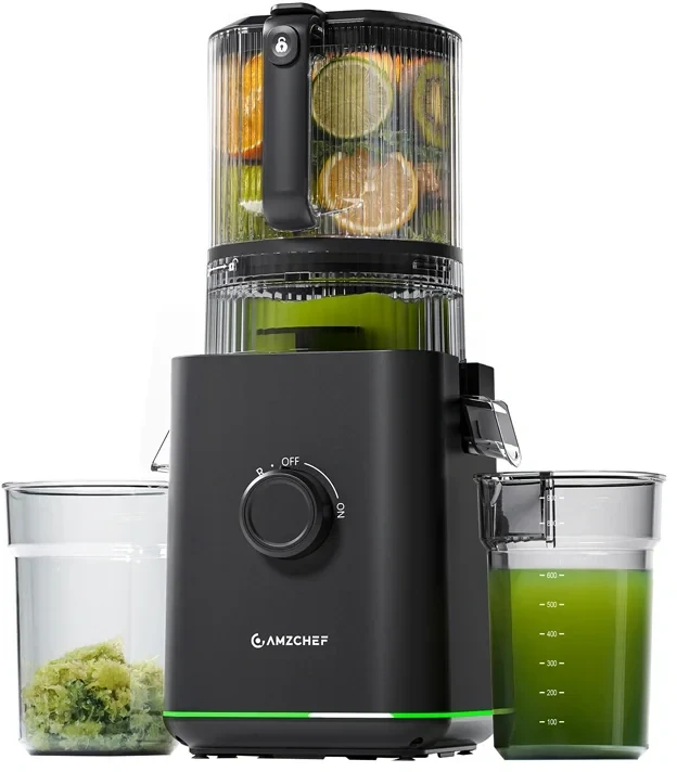 Sulčiaspaudė AMZCHEF CE-ZM1919 Slow Juicer (Juodas)