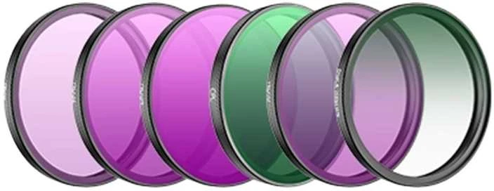 Sunnylife Filter set for DJI Action 6 (CPL/ND8/16/32/64/Juodas Mist 1/4)