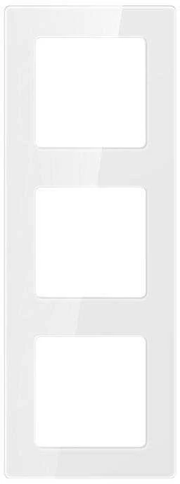 Trigubo rėmo lizdas Avatto N-TS10-Frame-W3 (baltas)
