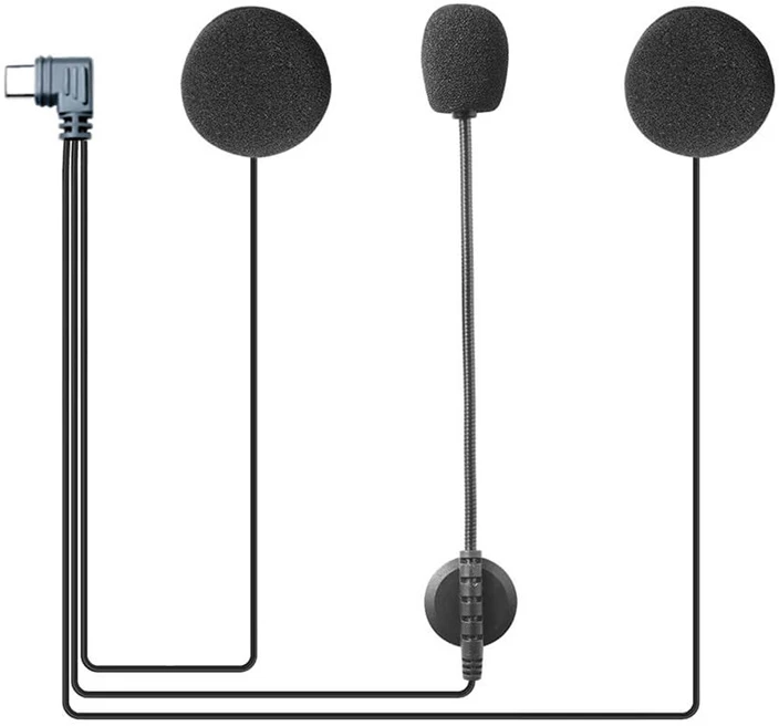 Type C headset for motorcycle helmet for V6pro+ EJEAS HIFI-M6 intercom