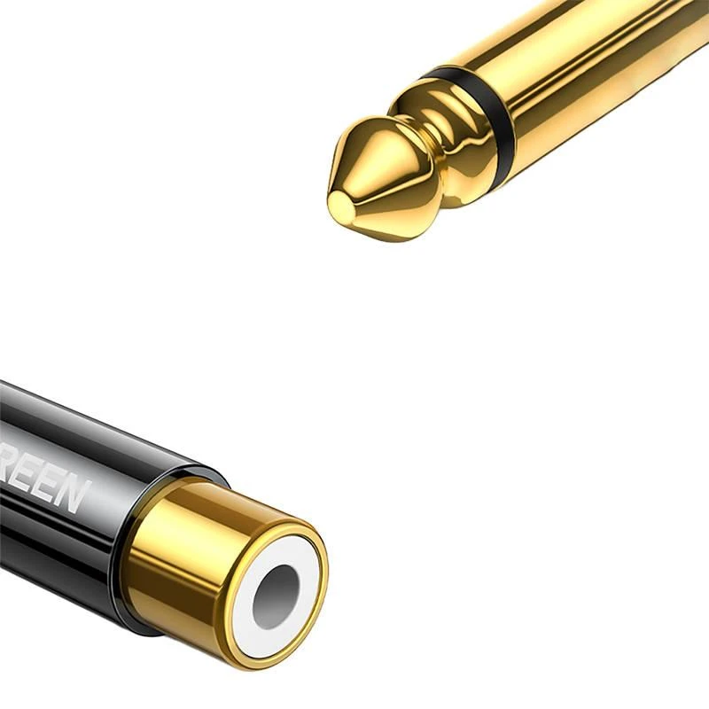 Ugreen 6.35mm į RCA adapteris, detalus vaizdas