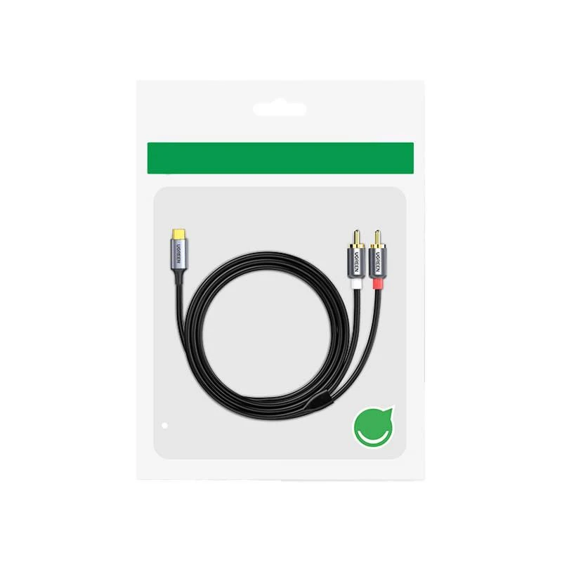 Ugreen audio kabelis USB Type C (male) - 2RCA (male) 1.5m pilkos spalvos (20193 CM451)