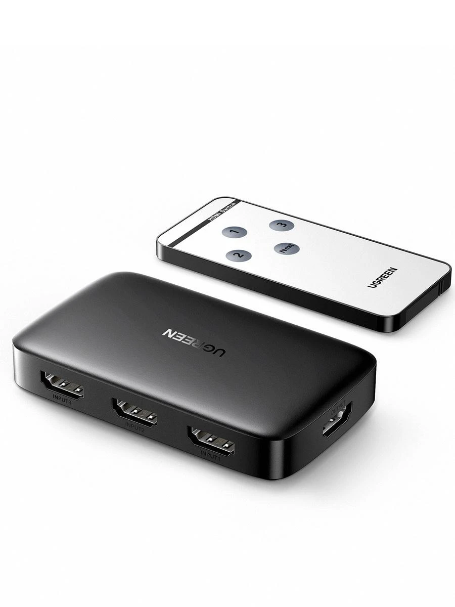 UGREEN šakotuvas CM332 3in1 HDMI 1.4 4K 30 Hz - Juodas